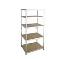 SZ METALL, Steckregal Schwerlast, Komplettregal, mit 5 Böden, 2000x920x460 mm, verzinkt