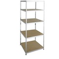 SZ METALL, Steckregal Schwerlast, Komplettregal, mit 5 Böden, 2400x920x600 mm, verzinkt