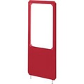 Stellwand Stoff/Acryl, B 800 x H 1800mm, rot