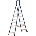 Stufenstehleiter Multicolor, doppelseitig besteigbar, 2x8 Stufen, 1 Plattform