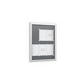 undefined, Schaukasten Softline, Hochformat 6 x A4, für Innen & Aussen, abschliessbar, 10 Magnete & Textblende, Aluminium & ESG, Rückwand anthrazitgrau RAL 7016