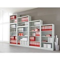 SCHÄFER Regal Archivo Color, 2400 x 950 mm, 6 OH, 2er-Aufsatzschrank