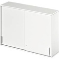 Schäfer Shop Genius Aufsatz-Schiebetürenschrank TETRIS WOOD, 3 OH, B 1600 mm, weiss