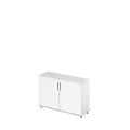Schäfer Shop Genius Flügeltürenschrank TETRIS WOOD, 2 OH, Höhe inkl. Gleiter, B 1200 mm, weiss