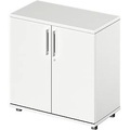 Schäfer Shop Genius Flügeltürenschrank TETRIS WOOD, 2 OH, Höhe inkl. Gleiter, B 800 mm, weiss