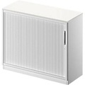 Schäfer Shop Genius Querrollladenschrank TETRIS SOLID, 2 OH, B 1000 mm, inkl. 19 mm Abdeckplatte, weiss/weissalu