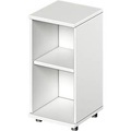Schäfer Shop Genius Regal TETRIS WOOD, 2 OH, Höhe inkl. Gleiter, B 400 mm, weiss