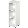 Schäfer Shop Genius Regal TETRIS WOOD, 3 OH, Höhe inkl. Gleiter, B 400 mm, weiss