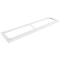 Schäfer Shop Genius Stahlsockel TETRIS WOOD, für Regale/Schränke B 1600 mm, weiss