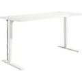 Schäfer Shop Genius Schreibtisch Elements, elektrisch höhenverstellbar, Rechteck, C-Fuß, B 2000 x T 800 x H 645-1300 mm, weiß + Technikeinbau