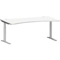 Schäfer Shop Genius Schreibtisch MODENA FLEX, mit Cockpitplatte, lichtgrau