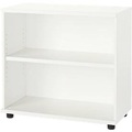 Schäfer Shop Select Anstellregal, aus Holz, 2 Fachböden, B 800 mm x T 421 x H 750 mm, weiss