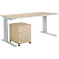 Schäfer Shop Select, Schäfer Shop Select Büromöbelset 2-tlg. Moxxo IQ Schreibtisch B 1600 x T 800 mm, C-Fuss