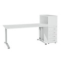 Schäfer Shop Select, Schäfer Shop Select Büromöbelset LOGIN 2-teilig, Schreibtisch B 1600 mm