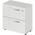 Schäfer Shop Select, Schäfer Shop Select Hängeregisterschrank LOGIN, 2 Schübe, abschliessbar, B 800 x T 420 x H 744 mm, lichtgrau/lichtgrau