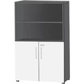 Schäfer Shop Select Kombischrank SET UP, 4 OH, graphit/weiss