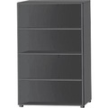 Schäfer Shop Select Regal, B 800 x T 420 x H 1470 mm, 4 OH & 3 Fachboden, graphit