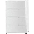 Schäfer Shop Select Regal, B 800 x T 420 x H 1470 mm, 4 OH & 3 Fachböden, weiss