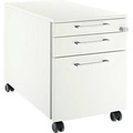 Schäfer Shop Select Rollcontainer 126, 3 Schübe, Griff eckig, weiss/weiss