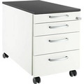 Schäfer Shop Select Rollcontainer 1233, 4 Schübe, Griff rund, weiß/graphit