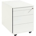 Schäfer Shop Select Rollcontainer 1233, Utensilienauszug + Schubladen, abschliessbar, Spanplatte, B 428 x T 600 x H 540 mm, weiss