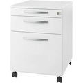 Schäfer Shop Select, Schäfer Shop Select Rollcontainer Login, HR-Auszug+Utensilienauszug+Schublade, abschliessbar, Holz, B 431 x T 580 x H 595 mm, weiss/graphit