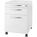 Schäfer Shop Select, Schäfer Shop Select Rollcontainer Login, HR-Auszug+Utensilienauszug+Schublade, abschliessbar, Holz, B 431 x T 580 x H 595 mm, weiss/weiss