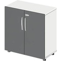 Schäfer Shop Select, Schäfer Shop Select Schrank LOGIN, 2 Ordnerhöhen, B 800 x T 420 x H 744 mm, weiss/graphit