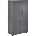 Schäfer Shop Select Schrank SET UP, 4 OH, abschliessbar, B 800 x T 420 x H 1470 mm, graphit/graphit