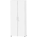 Schäfer Shop Select Schrank SET UP, 6 OH, abschliessbar, B 800 x T 420 x H 2196 mm, weiss/weiss