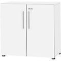 Schäfer Shop Select Schrank Start Off, 2 OH, abschliessbar, B 800 x T 420 x H 744 mm, Holz, weiss/weiss
