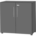 Schäfer Shop Select Schrank Start Off, 2 OH, abschliessbar, B 800 x T 420 x H 744 mm, Holz, graphit/graphit