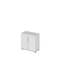 Schäfer Shop Select Schrank Start Off, 2 OH, abschliessbar, B 800 x T 420 x H 744 mm, Holz, lichtgrau/lichtgrau