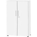 Schäfer Shop Select Schrank Start Off, 4 OH, abschliessbar, B 800 x T 420 x H 1470 mm, Holz, weiss/weiss