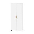 Schäfer Shop Select Schrank Start Off Wood, 6 OH, abschliessbar, B 800 x T 420 x H 2196 mm, Holz, weiss