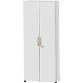 Schäfer Shop Select Schrank Start Off Wood, 6 OH, abschliessbar, B 800 x T 420 x H 2196 mm, Holz, lichtgrau