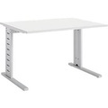 Schäfer Shop Select Schreibtisch Moxxo IQ, Rechteck, C-Fuss, B 1200 x T 800 x H 735 mm, weiss