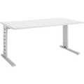 Schäfer Shop Select Schreibtisch Moxxo IQ, Rechteck, C-Fuss, B 1800 x T 800 x H 735 mm, weiss