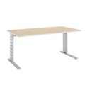 Schäfer Shop Select Schreibtisch Moxxo IQ, Rechteck, C-Fuss, B 1800 x T 800 x H 735 mm, Ahorn-Dekor
