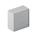 Schäfer Shop Select Schubladenschrank WSK 78?36 E, Stahl, 10 Schübe, 75 kg Traglast, B 1431 mm x T 725 mm x H 1450 mm, weissalu/weissalu