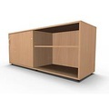 Schäfer Shop Select, Schäfer Shop Select Sideboard, mit Schiebetür, abschliessbar, Spanplatte, B 1600 x T 500 x H 663 mm, links anstellbar, Buche
