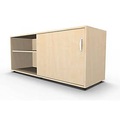 Schäfer Shop Select, Schäfer Shop Select Sideboard, mit Schiebetür, abschliessbar, Spanplatte, B 1600 x T 500 x H 663 mm, rechts anstellbar, Ahorn