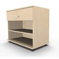Schäfer Shop Select, Schäfer Shop Select Sideboard, mit Schublade, abschliessbar, Spanplatte, B 800 x T 420 x H 663 mm, Ahorn