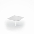 Schäfer Shop Select Winkelplatte PLANOVA BASIC, B 1000 x T 1000 mm, lichtgrau/weiss