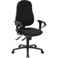 Schäfer Shop Pure, Schäfer Shop Pure Bürostuhl Support CLEAN, mit Armlehnen, Synchronmechanik, Bandscheibensitz, antibakterieller Bezug, schwarz