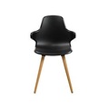 Topstar, Schalenstuhl T2020 mit AL, schwarz/Buche