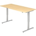 UPLINER - Schreibtisch, elektrisch höhenverstellbar BxT 1800 x 800 mm Dekor Ahorn