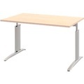 Schreibtisch BARI, Rechteck, Form A, C-Fuss, B 1200 x T 800 mm, Ahorn-Dekor