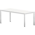 Schreibtisch BEXXSTAR, Quadratrohrfuss, Rechteck, B 1800 x T 800 x H 740 mm, weiss