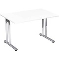 Schreibtisch PALENQUE, C-Fuß, Rechteck, B 1200 x T 800 x H 720 mm, weiß